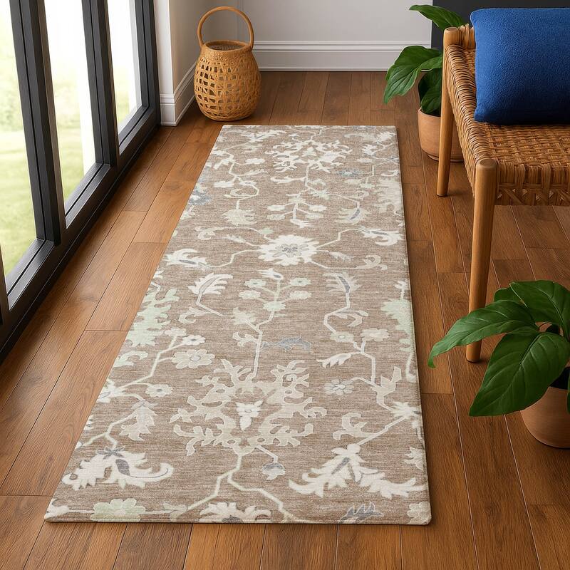 Premium Washable Super Soft Traditional Avanti Mayfield Rug - Taupe - 2'3" x 7'6"