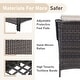 preview thumbnail 4 of 89, Outdoor Wicker High Back Club Chair with Cushions (Set of 2)