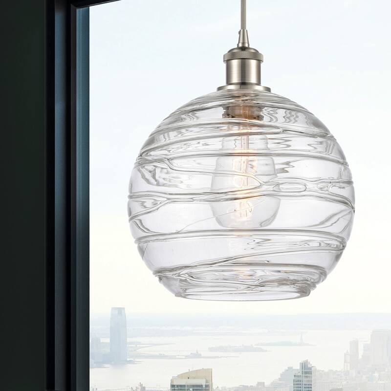 Innovations Lighting Ballston Athens Deco Swirl - 1 Light 10" Cord Hung Mini Pendant