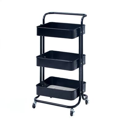 Porthos Home Casey 3-tier Organization And Storage Rolling Cart
