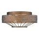 preview thumbnail 2 of 1, Wry Lighting Ferris 2-light Flush Mount in Copper Patina - Copper Patina