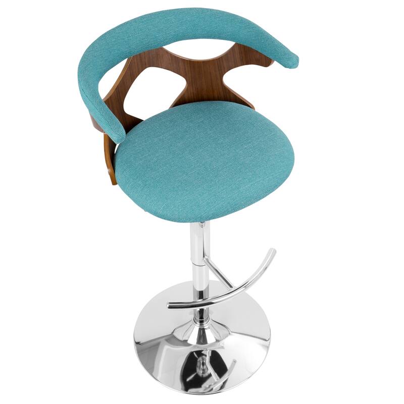 Carson Carrington Viby Adjustable Bar Stool with Rounded T Footrest (Set of 2)