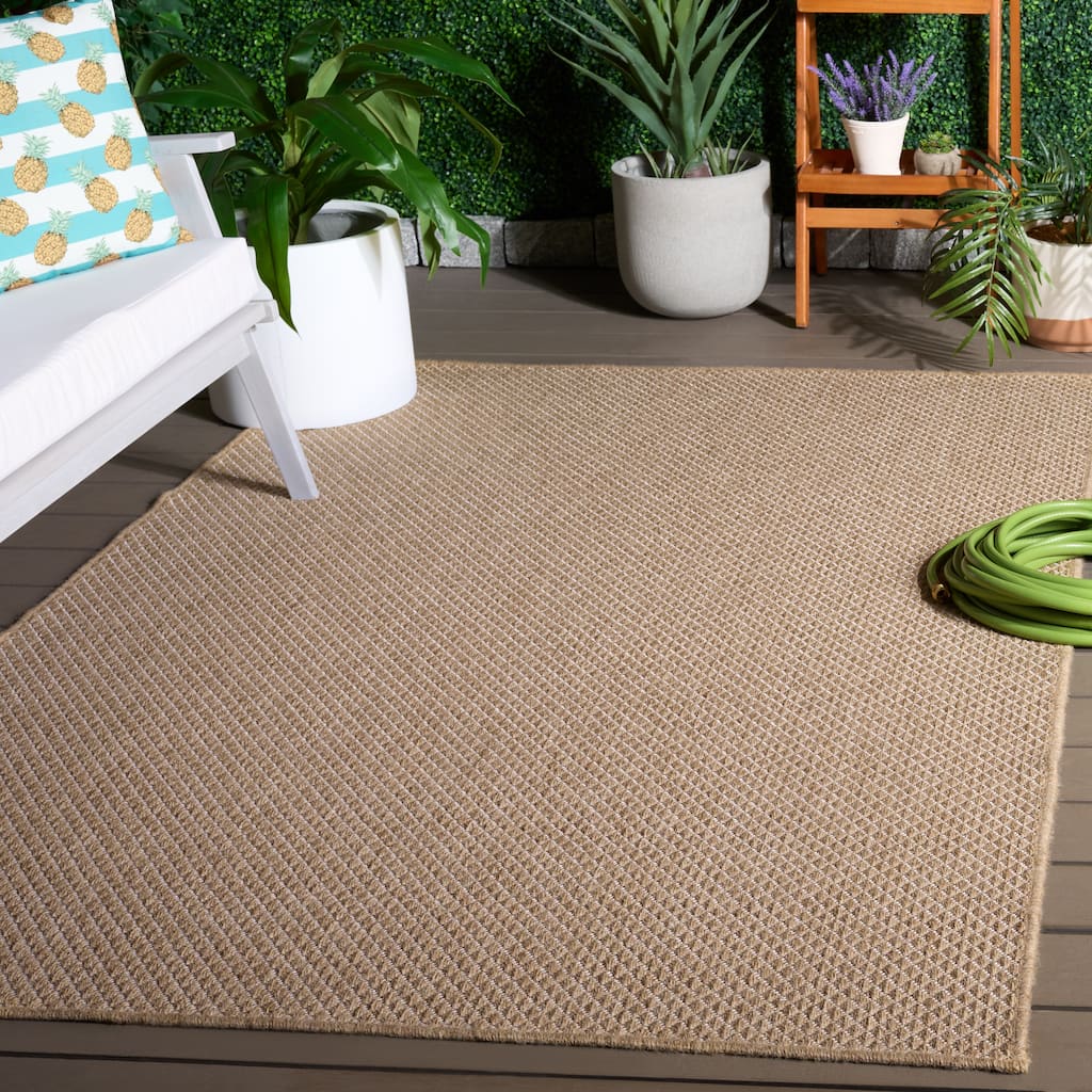 SAFAVIEH Sisal Performance Joselyne Washable Indoor/Outdoor Rug - Weather Resistant & Easy Cleaning