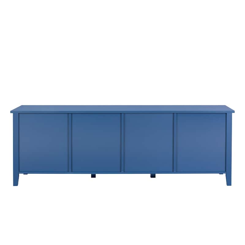 TV Stand Entertainment Center Media Console Cabinet with Changhong Glass Door