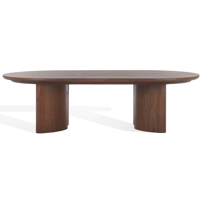 SAFAVIEH Couture Barnard Oval Wood Coffee Table - 56"W x 30"D x 15"H