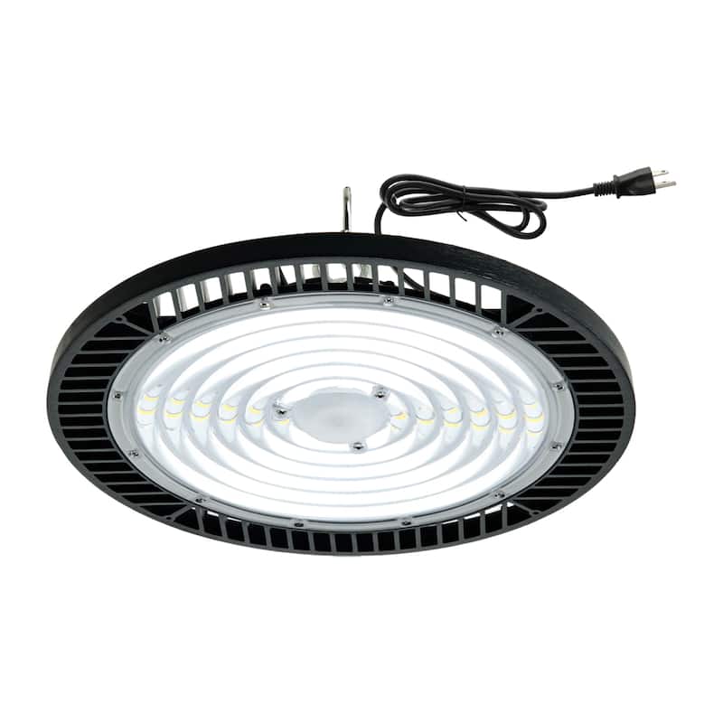 Ultra-Bright 240W UFO High Bay Light 11.6 Inch Dimmable Industrial Lighting For Warehouse, Workshop, Garage - 1-Pack