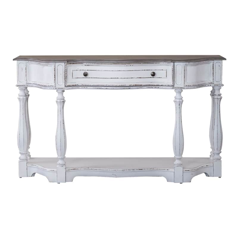 Magnolia Manor Antique White 56 Inch Hall Console Table