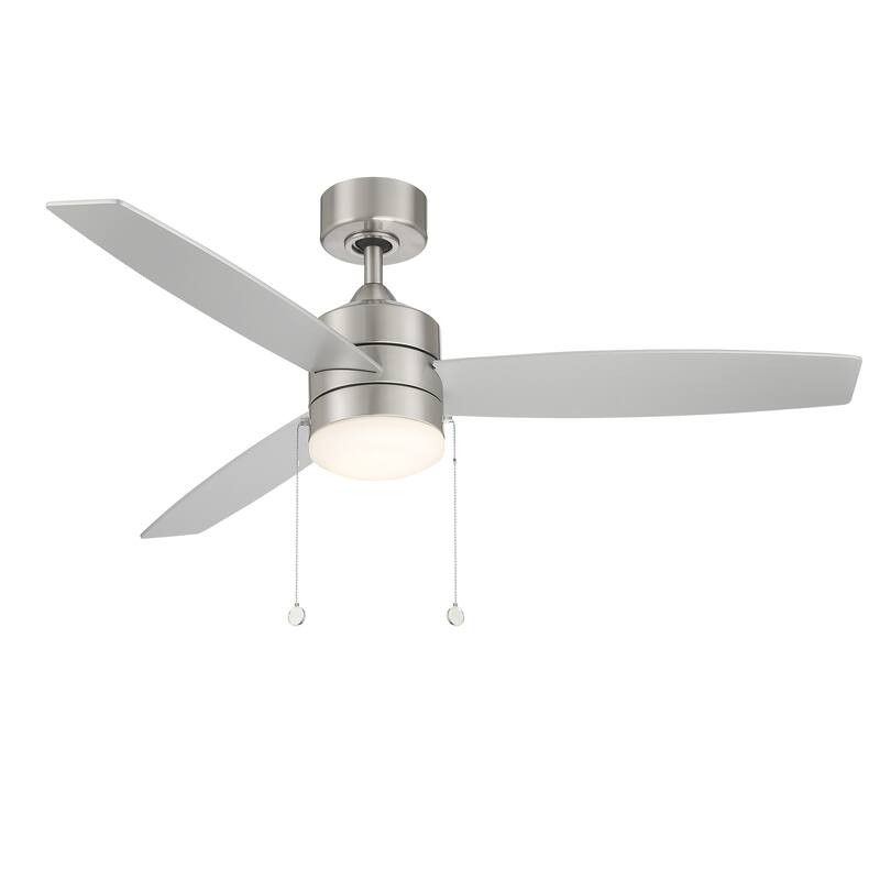 Atlantis Indoor/Outdoor 3-Blade Pull Chain Fan 52in w/3000K Light Kit - 52 Inches