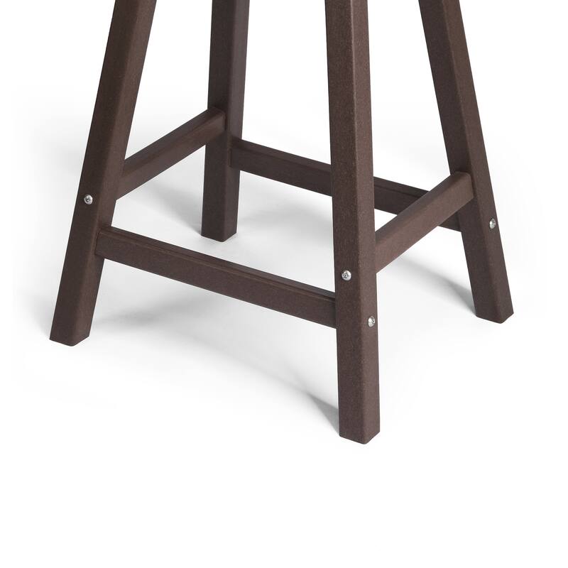 Laguna Hdpe All Weather Outdoor Patio 24" Saddle Seat Counter Stool