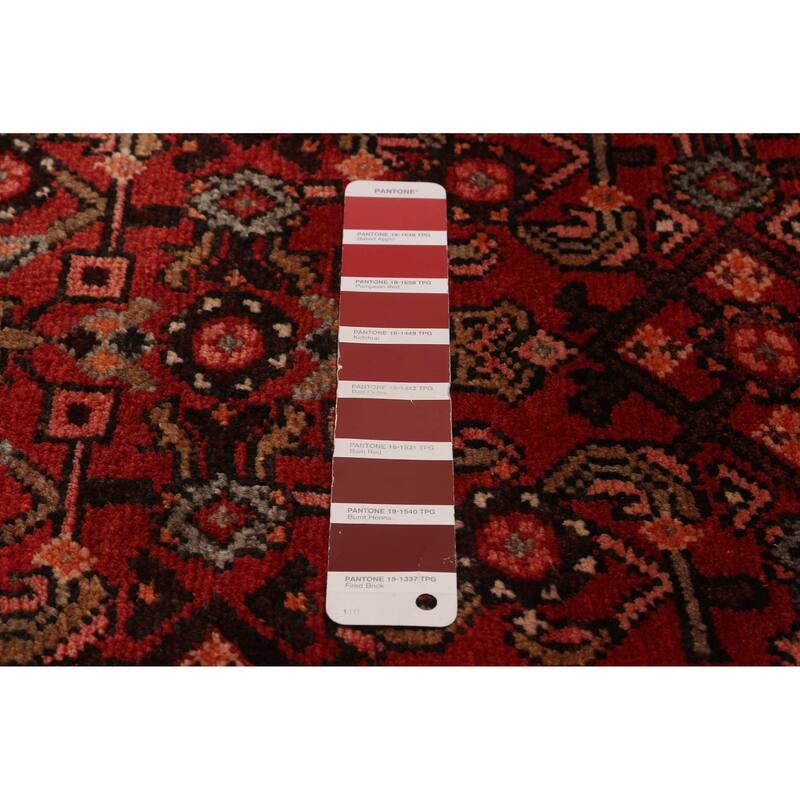 ECARPETGALLERY Hand-knotted Andelz Red Wool Rug - 3'9 x 9'10