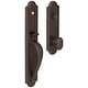 preview thumbnail 9 of 13, Baldwin Boulder Full Escutcheon Single Cylinder Handleset with Oval Venetian Bronze