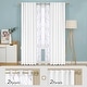 preview thumbnail 1 of 65, Deconovo Mix & Match Blackout and Bronze Print White Sheer 4 Piece Curtain Panel Set 52x108 Inch - White