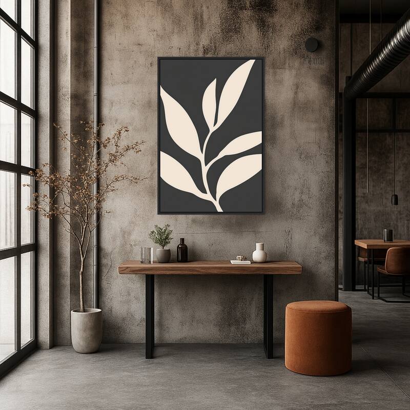 Simple Floral II by Tradelink inhouse artist Framed Canvas Wall Art Print