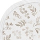 preview thumbnail 3 of 2, Floral Leaf Boy Girl Baby Tummy Time Playmat - Ivory Cream Beige Taupe Gender Neutral Boho Watercolor Botanical Flower Woodland