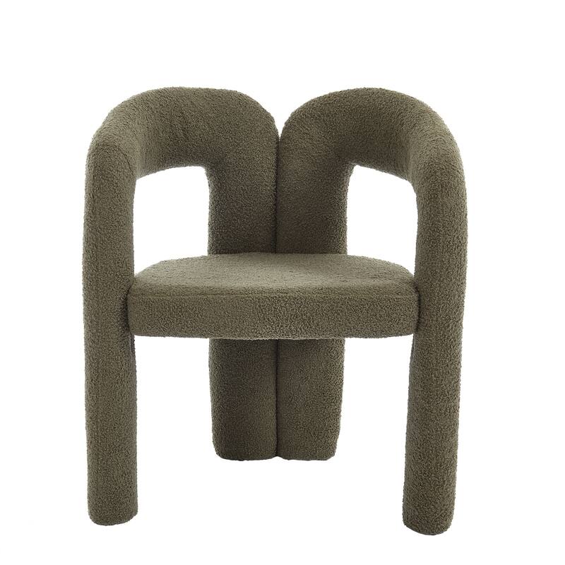Contemporary Designed Fabric Upholstered Accent/Dining Chair /Barrel Side Chairs Kitchen Armchair set of 2