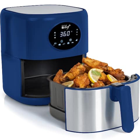 Deco Chef 3.7QT Digital Air Fryer with 6 Cooking Presets, Basket