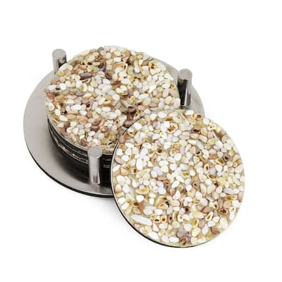 Sparkles Home Shell Coaster Set