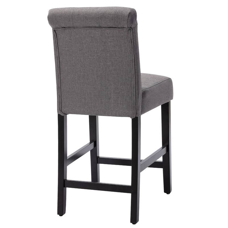 24 Inches Bar Stools Set of 2 Upholstered Counter height Bar Stools - N/A