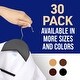 preview thumbnail 17 of 27, Wooden Clothes Hangers – with 360 Degree Swivel Hook and Non-Slip Shoulder Notch, Holds Up to 10 lbs