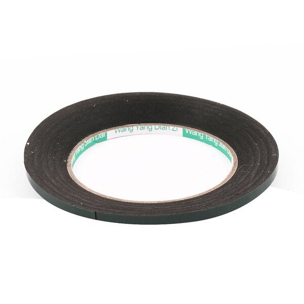 5mmx0.5mm Double Sided Sponge Tape Adhesive Sticker Foam Glue Strip Sealing 10m Black Green - View #4