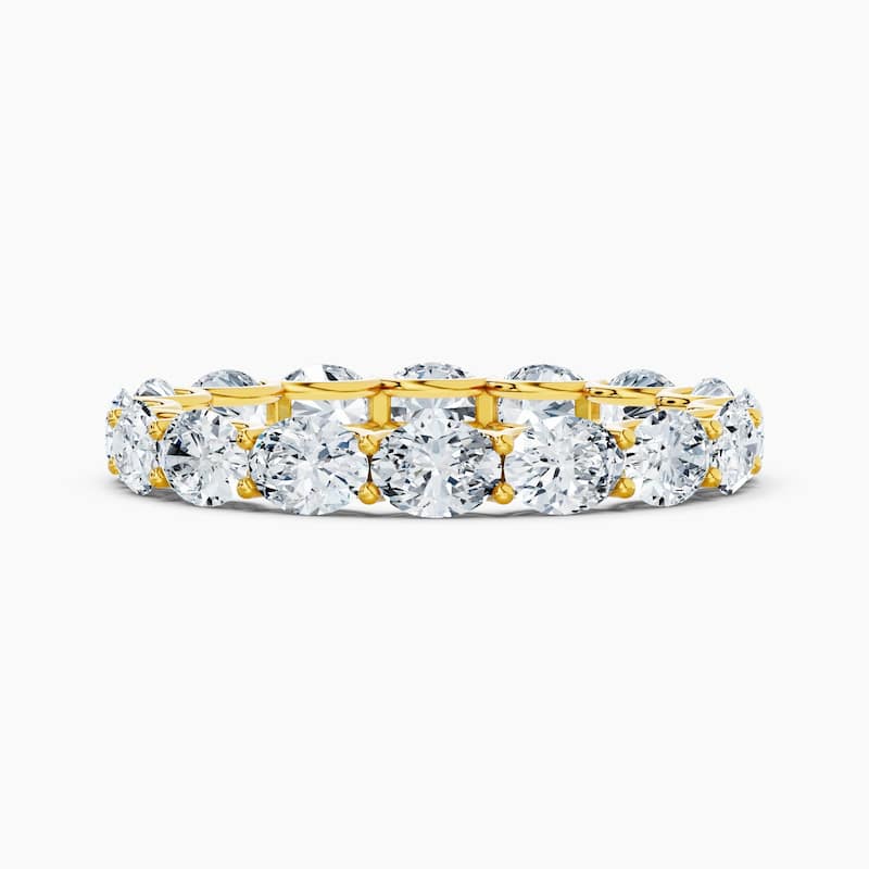 Auriya 14k Gold Oval East-West Lab Grown Diamond Eternity Band 1.80 - 8.25 ct. tw. (F-G, VS) - 2.40 ct. wt. - 5.5 - Yellow