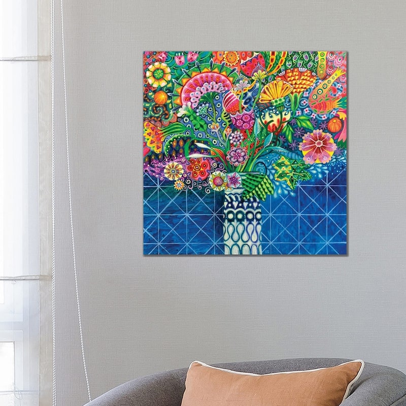 iCanvas "The Bold Vase" by Imogen Skelley Canvas Print - 26x26x1.5