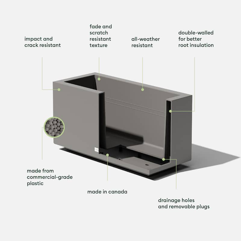 Block Series Long Box Planter