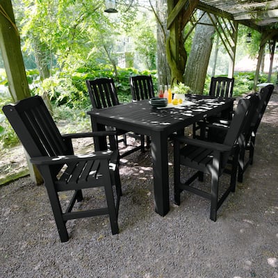 Lehigh 7-Piece Outdoor Dining Set - 42" x 72" Table, Counter-height