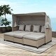 preview thumbnail 19 of 27, 4 Piece UV-Proof Resin Wicker Patio Sofa Set