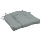 preview thumbnail 1 of 6, ARDEN Outdoor 18 x 20 in. Wicker Chair Cushion 1 Count - Stone Grey Texture