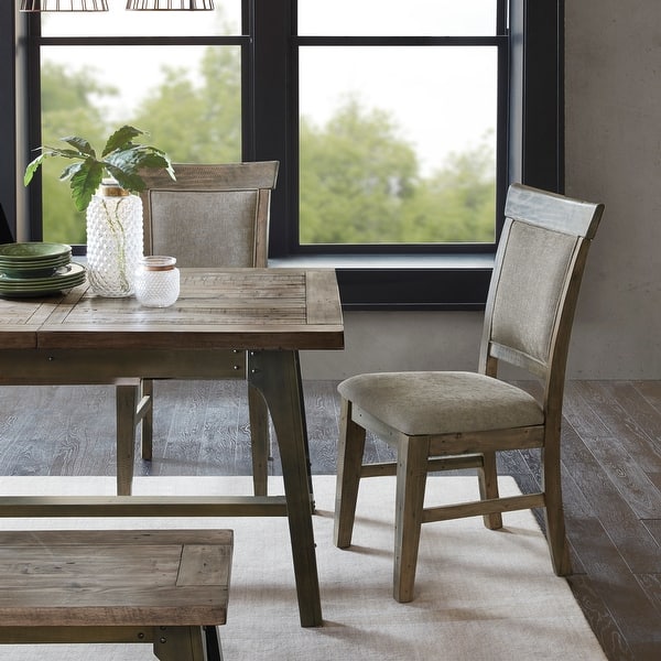 slide 2 of 12, INK+IVY Oliver Dining Side Chair(Set of 2pcs) Natural/Grey