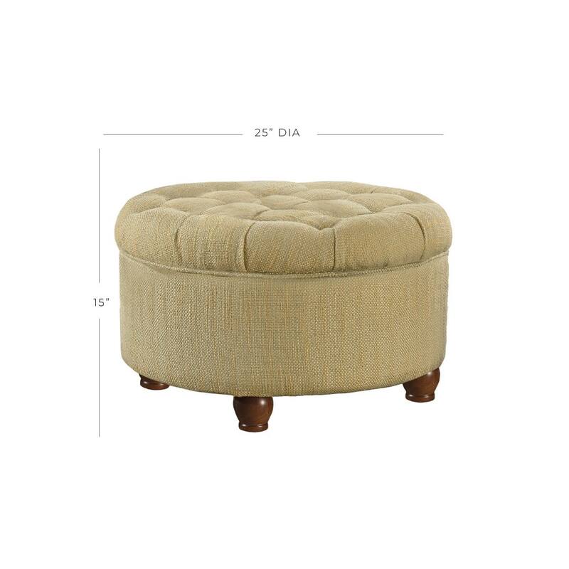 Copper Grove Moses Large Tufted Round Storage Ottoman