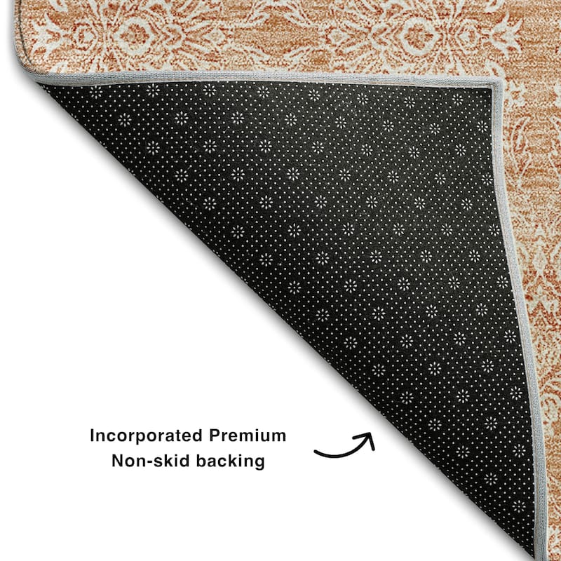 Premium Washable Super Soft Traditional Borderless Mayfield Rug