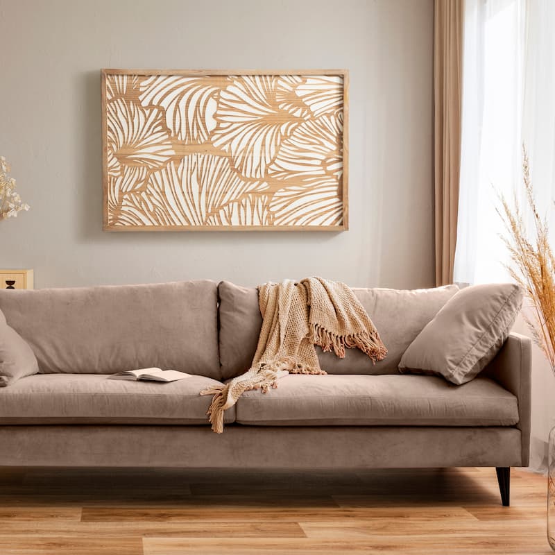 Kate and Laurel Sago Decorative Wood Art Plaque