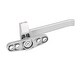 Zinc Alloy Casement Window Locking Handle Grip Right Hand Silver Gray 