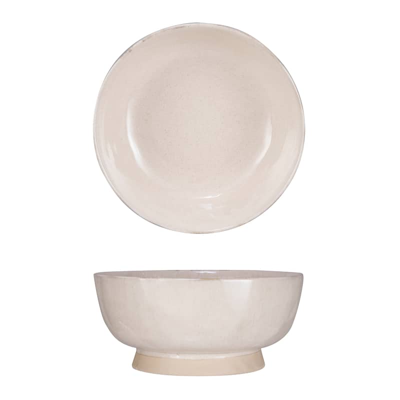 Stoneware Bowl with Speckled Glaze - 10.0"L x 10.0"W x 4.4"H