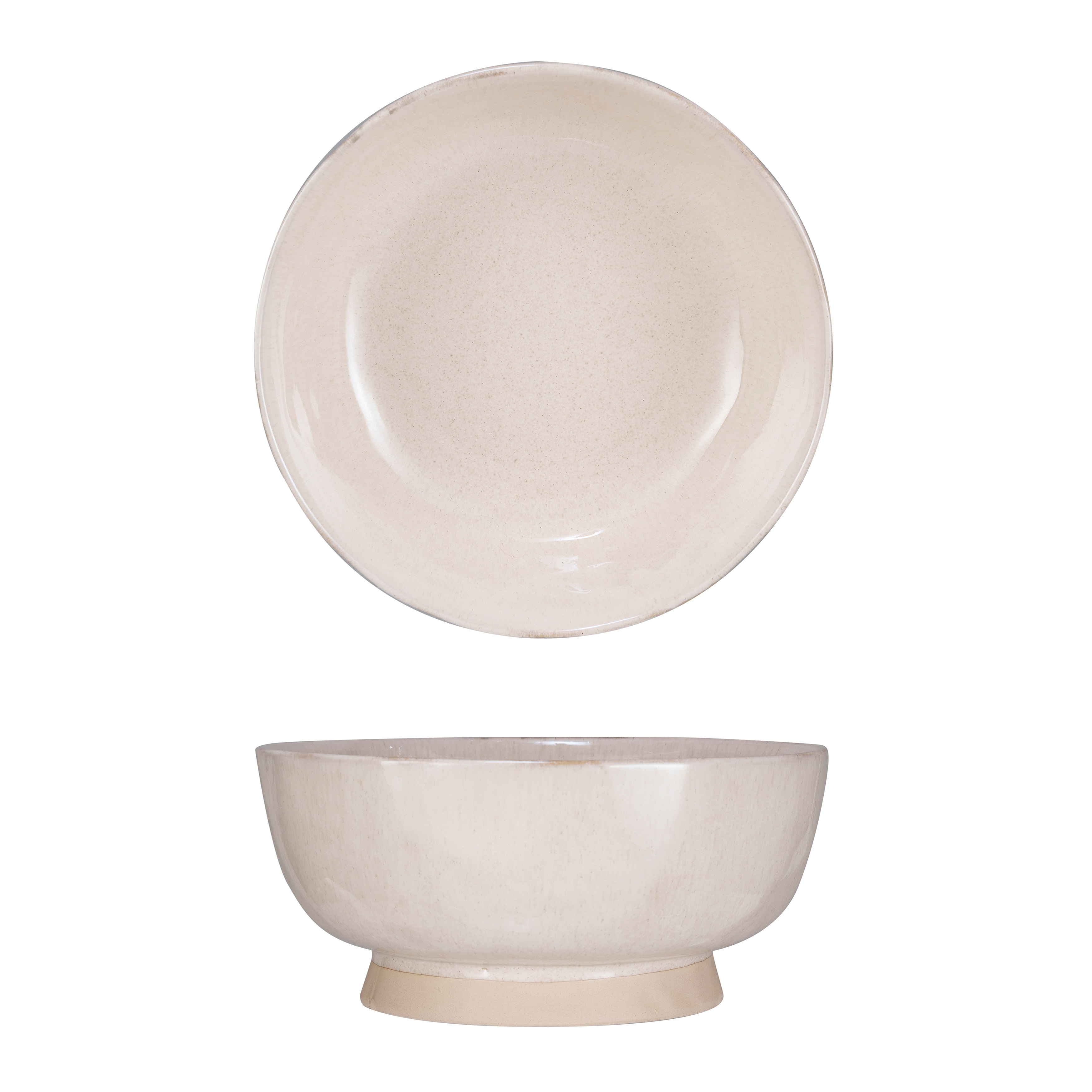 Stoneware Bowl with Speckled Glaze