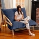 preview thumbnail 37 of 58, Pillow Saxx Dream Lounger with Wood Frame - 3-in-1 Bean Bag
