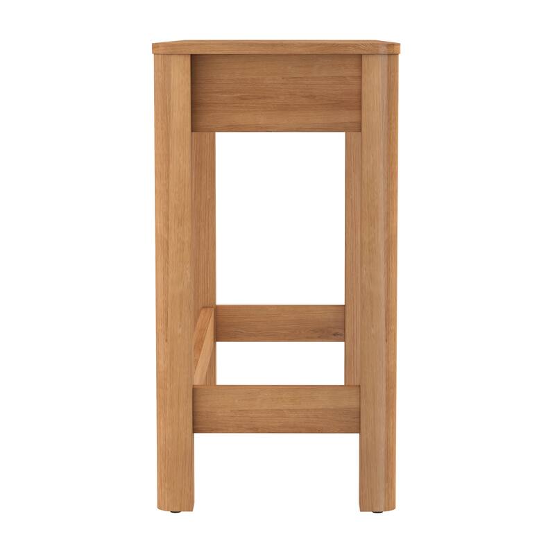 Walker Edison Modern Vanity with LED Light and Drawer Storage