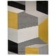 preview thumbnail 1 of 3, Carson Carrington Taxerud Abstract Area Rug 4'4" x 6' - Gold