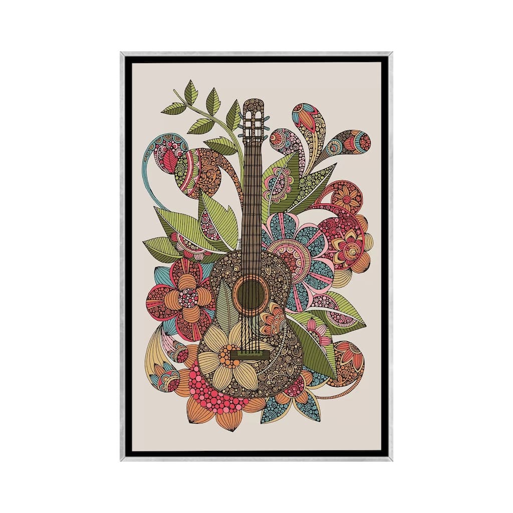 iCanvas "Ever Guitar" by Valentina Harper Framed