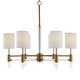 preview thumbnail 1 of 6, Uttermost Welkin 6 Light Modern Chandelier - 30"W x 27.75"H x 30"D