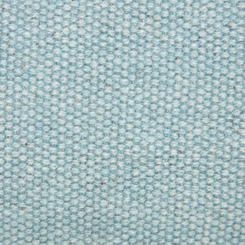 Sevita Light Blue Solid Stonewash Throw Pillow with Fringe