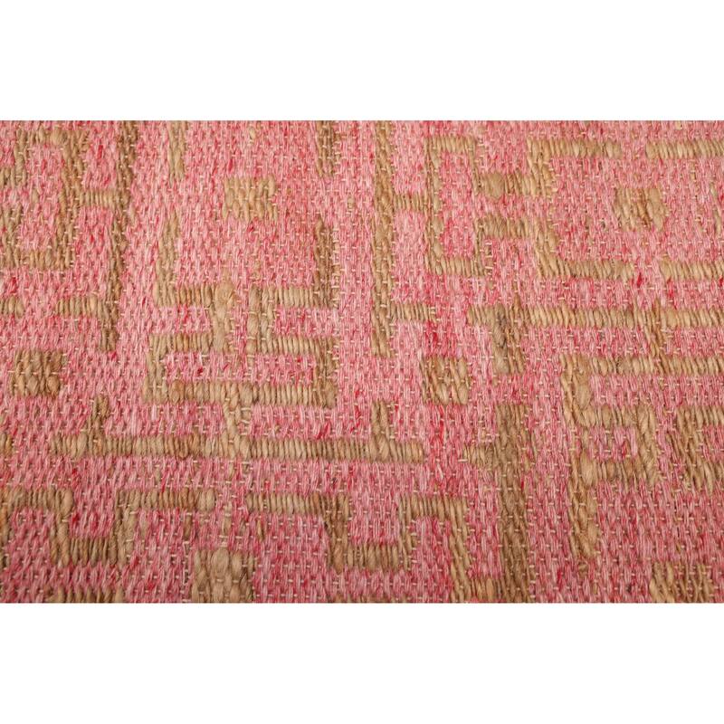 ECARPETGALLERY Flat-Weave Palas Denizli Dark Pink Kilim - 5'3 x 7'5