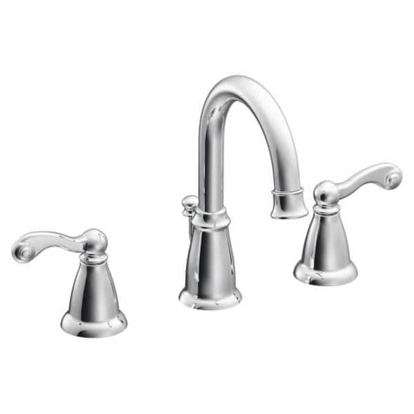 Moen Traditional Widespread Bathroom Faucet - Includes Rough-In Valve ...