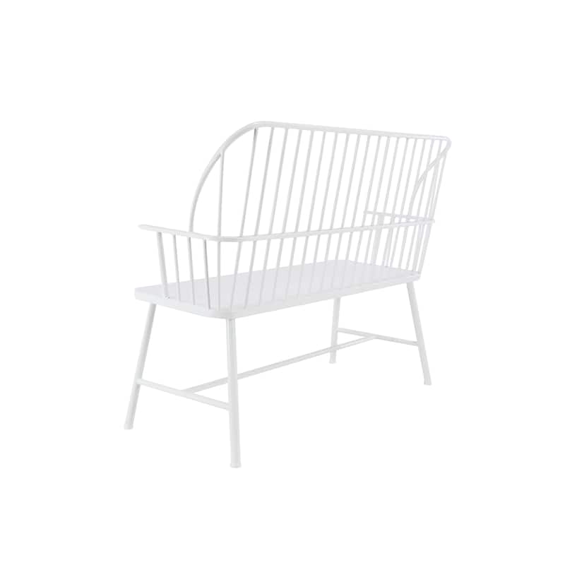 Iron Traditional Outdoor Bench 38 x 48 x 19