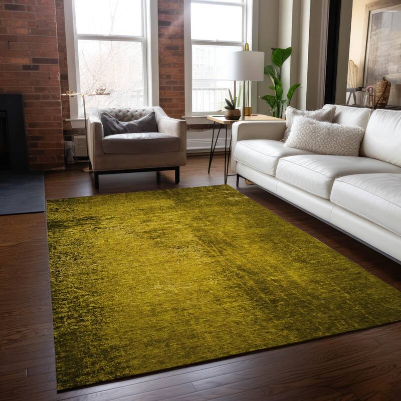 Dax Artistic Abstract Weather Resistant Blended Style Outdoor Rug