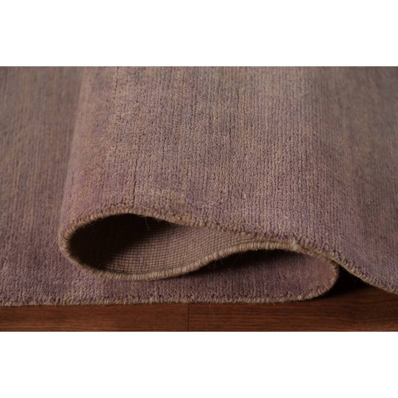 Grays & Beige Gabbeh Oriental Area Rug Hand-Knotted Wool Carpet - 9'3" x 11'7"