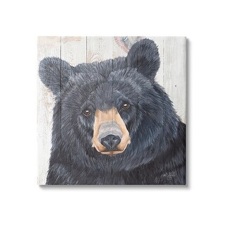 Stupell Canoe Be Any Cuter Nursery Canvas Wall Art – 24x30 Inch Grey Neutral Baby Bear Decor - View #6