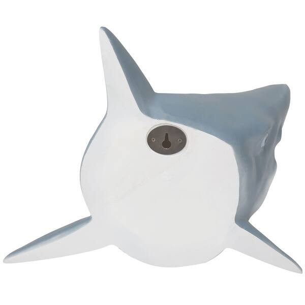 Shop What On Earth 3d Shark Wall Sculpture Realistic Mounted Fish Head Art Grey On Sale Overstock 23528644